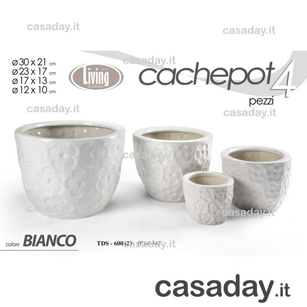 PORTAVASI CERAMICA PZ.3 ASSORTITI 
